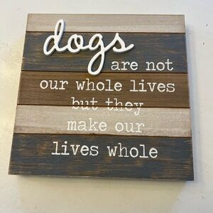 Wooden home decor plaque